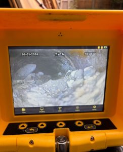 CCTV drain camera footage